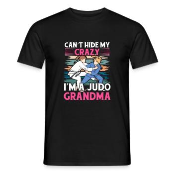 No puedo ocultar mi locura, soy una abuela de judo - Camiseta hombre - negro - delante - AI Model Male 178 light (178cm)