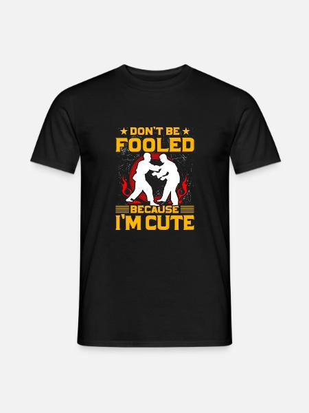 Don't be fooled because I'm Cute - Men's T-Shirt - black