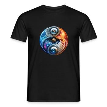 Yin Yang - T-shirt homme - noir - Devant - AI Model Male 178 light (178cm)