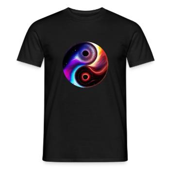 Yin Yang - T-shirt homme - noir - Devant - AI Model Male 178 light (178cm)