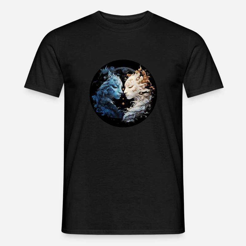 Yin Yang - Männer T-Shirt - Schwarz