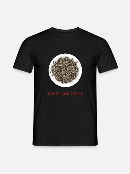 Pasta Aal Dente - Männer T-Shirt - Schwarz