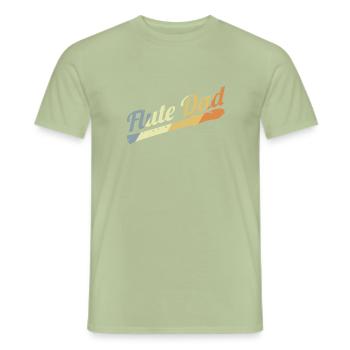 Père flûte - T-shirt homme - vert sauge - Devant - AI Model Male 178 light (178cm)