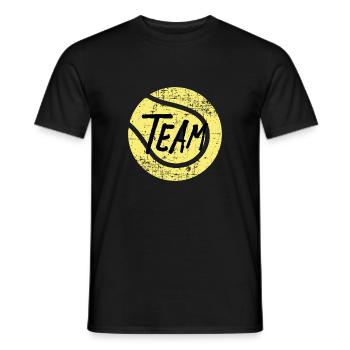 Team Tennis Gift - Men's T-Shirt - black - Front - AI Model Male 178 light (178cm)