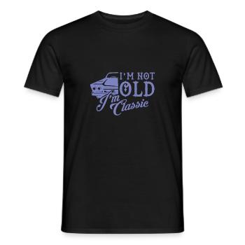 Classic Car Classic Car Old School Gift - Men's T-Shirt - black - Front - AI Model Male 178 light (178cm)