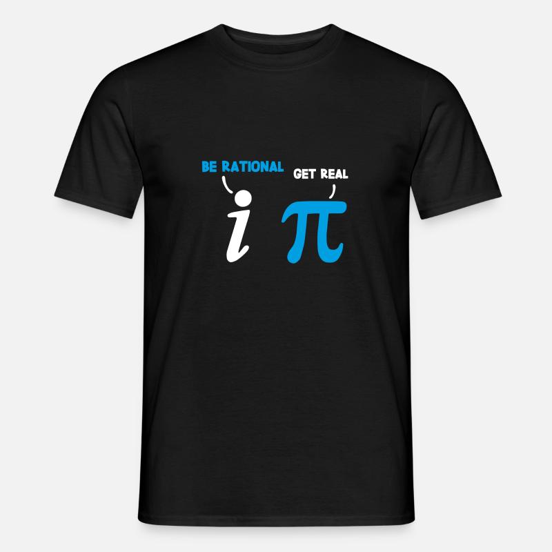 Pi Mathe Mathematik Spruch Geschenk - Männer T-Shirt - Schwarz