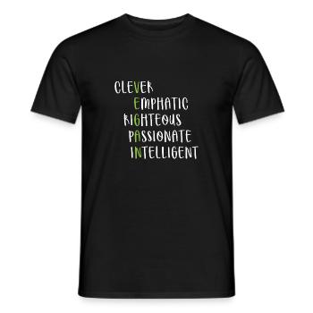 Veganer Lebensstil Spruch Geschenk - Männer T-Shirt - Schwarz - Vorne - AI Model Male 178 light (178cm)