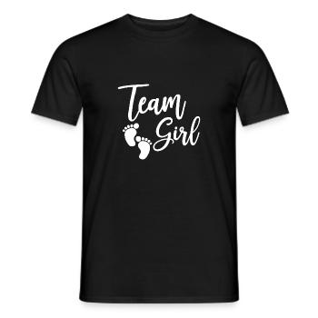 Team Girl Baby Gift - Men's T-Shirt - black - Front - AI Model Male 178 light (178cm)