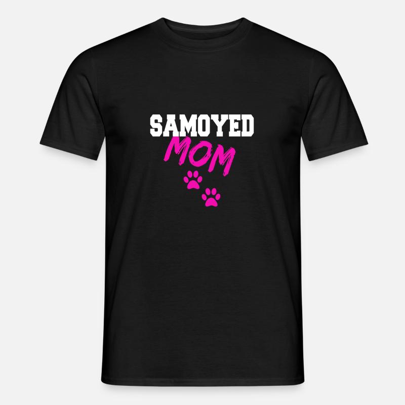 Samoyed Mom - Männer T-Shirt - Schwarz
