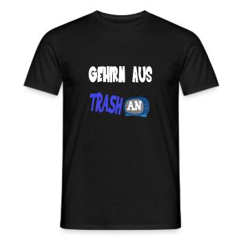 Gehirn aus Trash an - Männer T-Shirt - Schwarz - Vorne - AI Model Male 178 light (178cm)