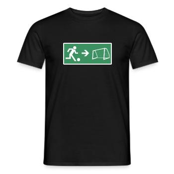Football Footballers Football players - Men's T-Shirt - black - Front - AI Model Male 178 light (178cm)