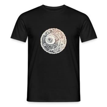 Mandala symbol, spirituell, warm T-shirt - Männer T-Shirt - Schwarz - Vorne - AI Model Male 178 light (178cm)