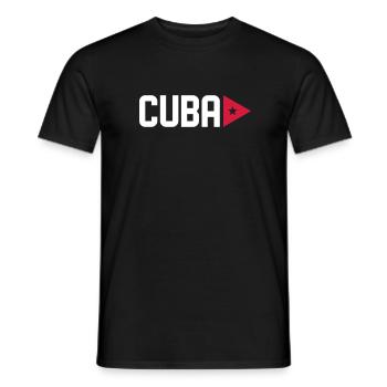 CUBA STAR CUBANO - Männer T-Shirt - Schwarz - Vorne - AI Model Male 178 light (178cm)