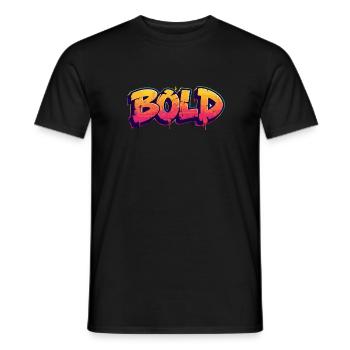 Bold - Men's T-Shirt - black - Front - AI Model Male 178 light (178cm)