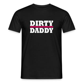 Dirty daddy - Men's T-Shirt - black - Front - AI Model Male 178 light (178cm)