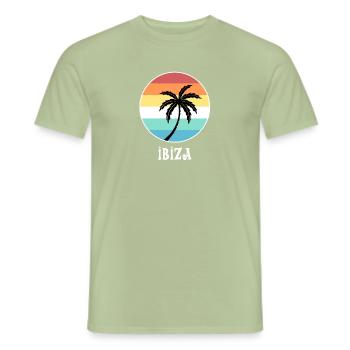 Ibiza - T-shirt homme - vert sauge - Devant - AI Model Male 178 light (178cm)