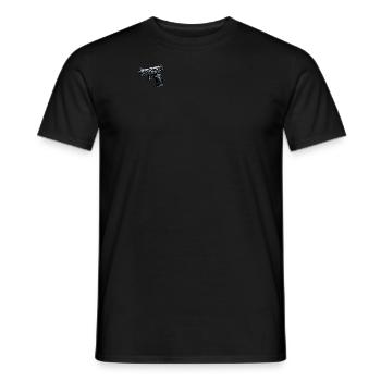 Pistolet / Arme Polygone - T-shirt homme - noir - Devant - AI Model Male 178 light (178cm)