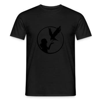 Maedchen Vogel - Männer T-Shirt - Schwarz - Vorne - AI Model Male 178 light (178cm)