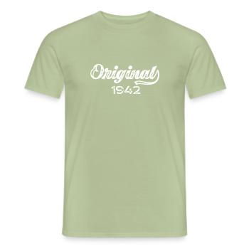 Original Achtzigster Geburtstag 80 Geschenk - Männer T-Shirt - Sage - Vorne - AI Model Male 178 light (178cm)