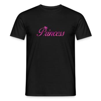Princesse - T-shirt homme - noir - Devant - AI Model Male 178 light (178cm)