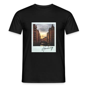 Hamburg Speicherstadt - Men's T-Shirt - black - Front - AI Model Male 178 light (178cm)