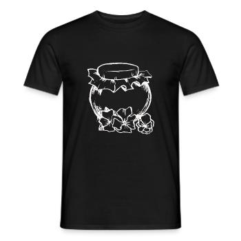 Bee Beekeeper Nature Conservation Honey - Sustainability - Men's T-Shirt - black - Front - AI Model Male 178 light (178cm)