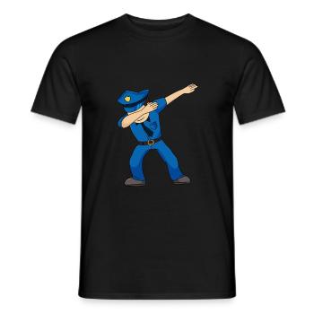 Dabbing Polizei - Männer T-Shirt - Schwarz - Vorne - AI Model Male 178 light (178cm)
