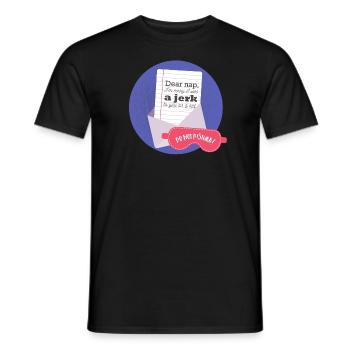 Dear nap -Typografie - Männer T-Shirt - Schwarz - Vorne - AI Model Male 178 light (178cm)