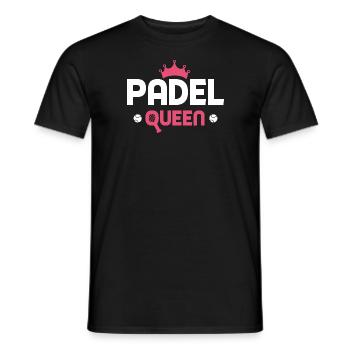 Padel Queen Padeltennis Joueur de padel - T-shirt homme - noir - Devant - AI Model Male 178 light (178cm)