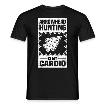 Pfeilspitzen Sammler | Pfeilspitzen Geschenkideen - Männer T-Shirt - Schwarz - Vorne - AI Model Male 178 light (178cm)