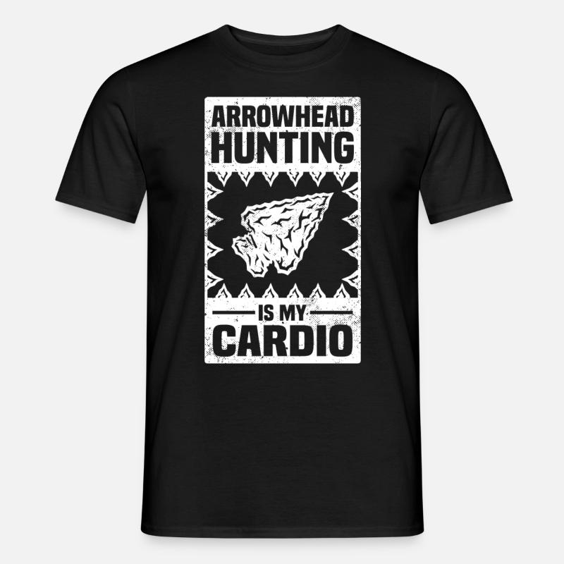 Pfeilspitzen Sammler | Pfeilspitzen Geschenkideen - Männer T-Shirt - Schwarz
