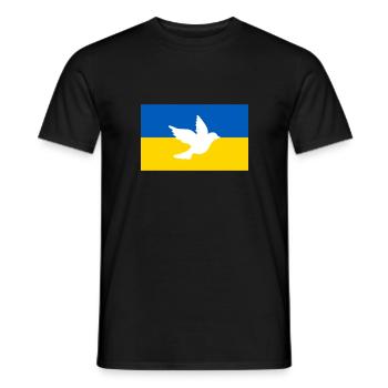 Ukraine - Männer T-Shirt - Schwarz - Vorne - AI Model Male 178 light (178cm)