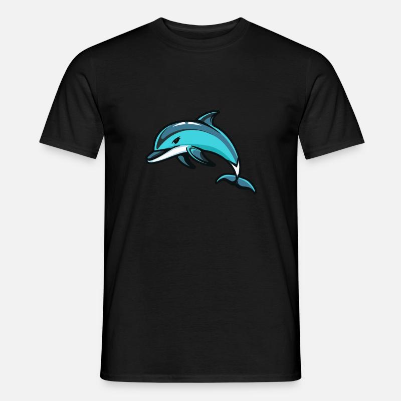 Delfin Comic - Männer T-Shirt - undefined