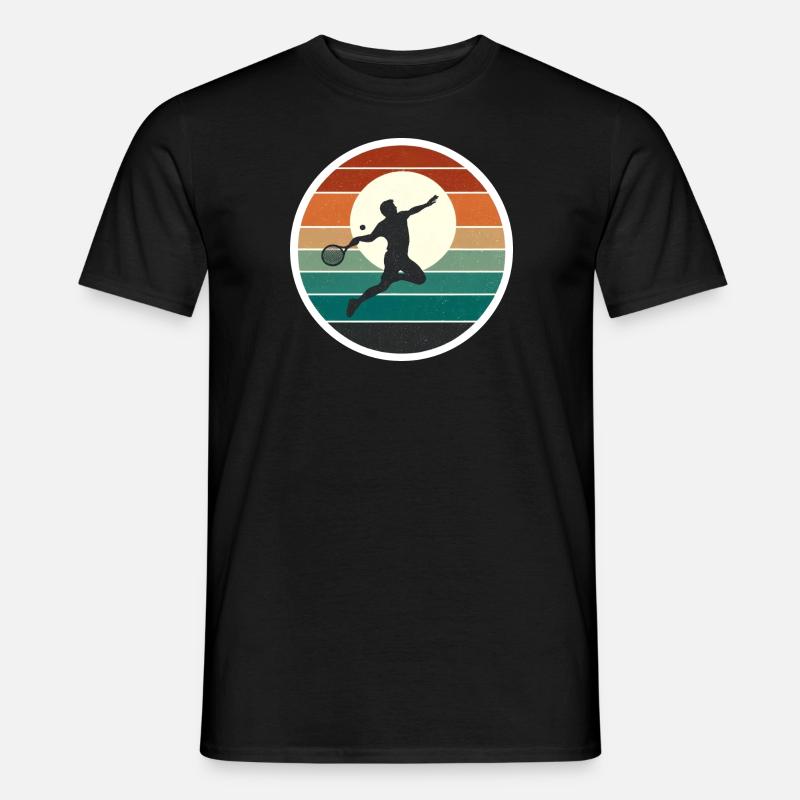 Tennis - Männer T-Shirt - Schwarz