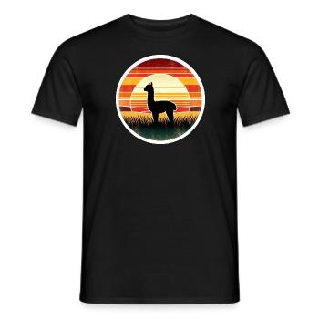 Alpaca - Men's T-Shirt - black - Front - AI Model Male 178 light (178cm)
