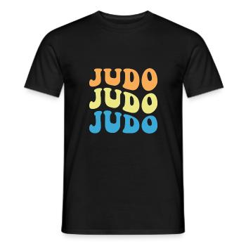 Judo - T-shirt homme - noir - Devant - AI Model Male 178 light (178cm)