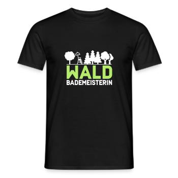 Waldbademeisterin für das Waldbaden im Waldbad - Männer T-Shirt - Schwarz - Vorne - AI Model Male 178 light (178cm)