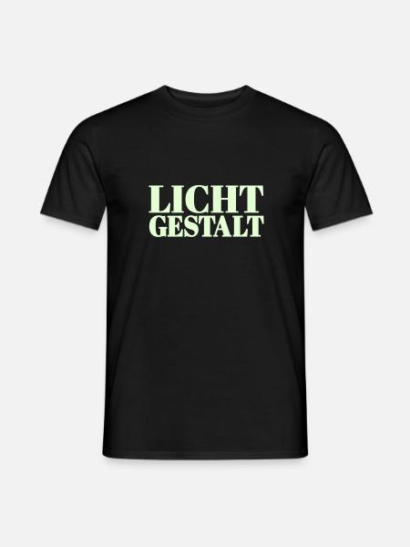 Lichtgestalt - Farbwechsel - Männer T-Shirt - Schwarz