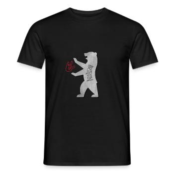 "I love you Berlin" in graffiti style - Men's T-Shirt - black - Front - AI Model Male 178 light (178cm)