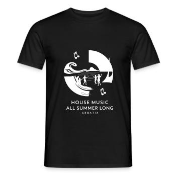 Kroatien House Musik - Männer T-Shirt - Schwarz - Vorne - AI Model Male 178 light (178cm)