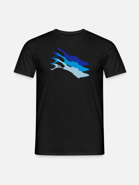 Triple lac de Constance - T-shirt homme - noir