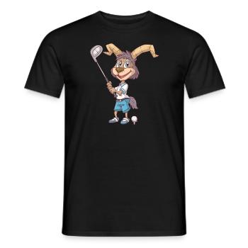 Golf Capricorn - Men's T-Shirt - black - Front - AI Model Male 178 light (178cm)