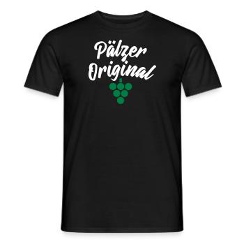 Pälzer Original - Männer T-Shirt - Schwarz - Vorne - AI Model Male 178 light (178cm)