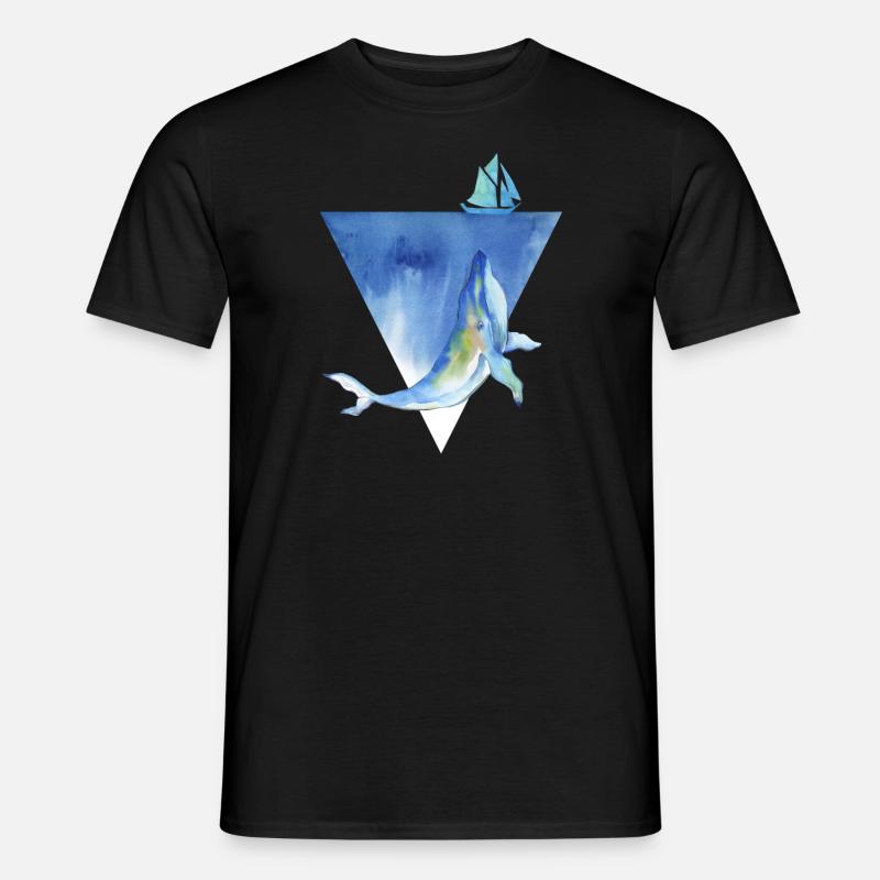 Wal Wal Wal - Männer T-Shirt - Schwarz