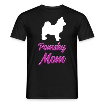 Lustiges Pomsky-Besitzer Hund Mom Geschenk - Männer T-Shirt - Schwarz - Vorne - AI Model Male 178 light (178cm)