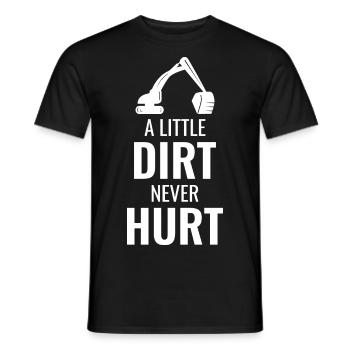 Excavator Backhoe Heavy Equipment Operator Funny - Men's T-Shirt - black - Front - AI Model Male 178 light (178cm)