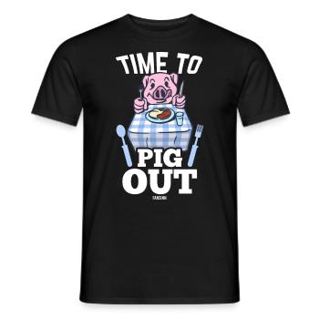 Faim de cochon Nourriture Porcelet Enfant - T-shirt homme - noir - Devant - AI Model Male 178 light (178cm)
