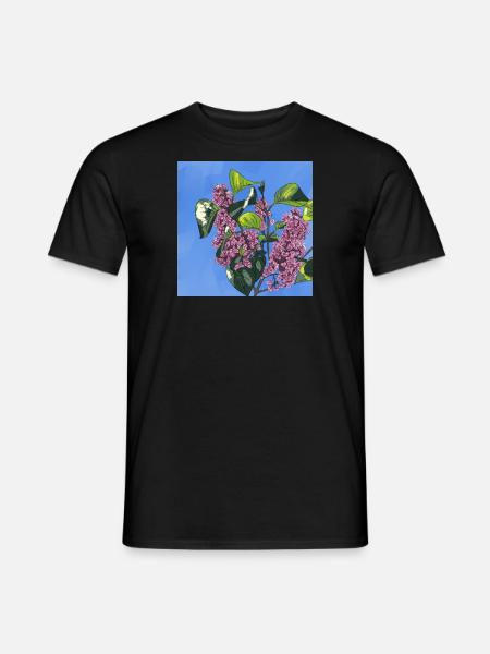 Lilac bush - Men's T-Shirt - black