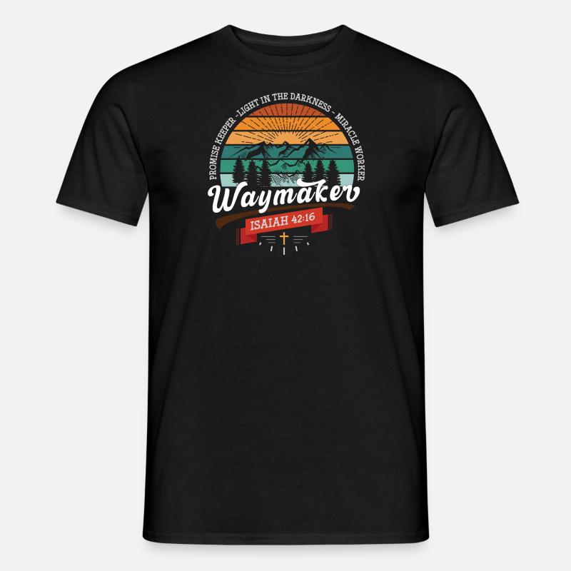 Waymaker Promise Keeper - Männer T-Shirt - Schwarz