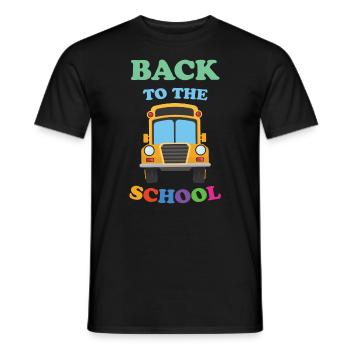 Back To The School - Men's T-Shirt - black - Front - AI Model Male 178 light (178cm)